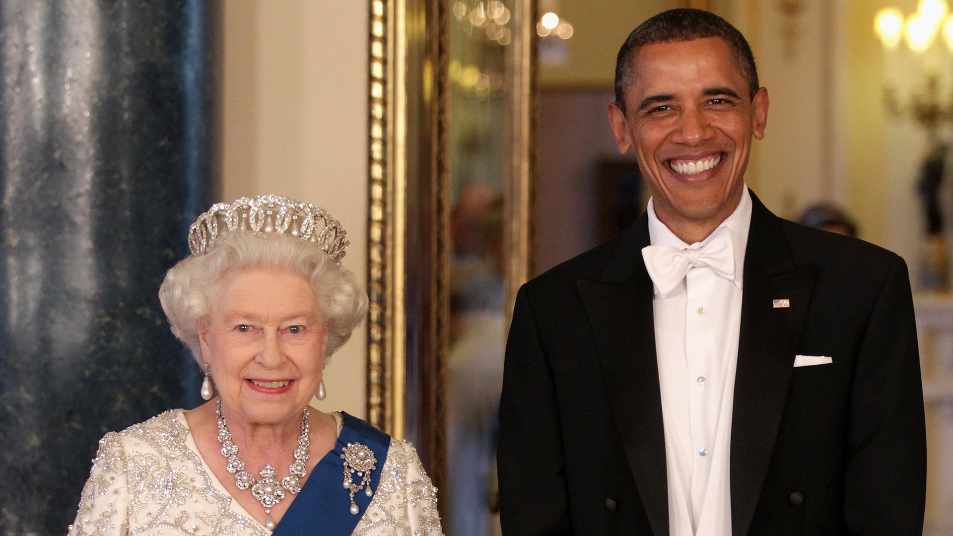 Watch Queen Elizabeth II meet 13 U.S. presidents