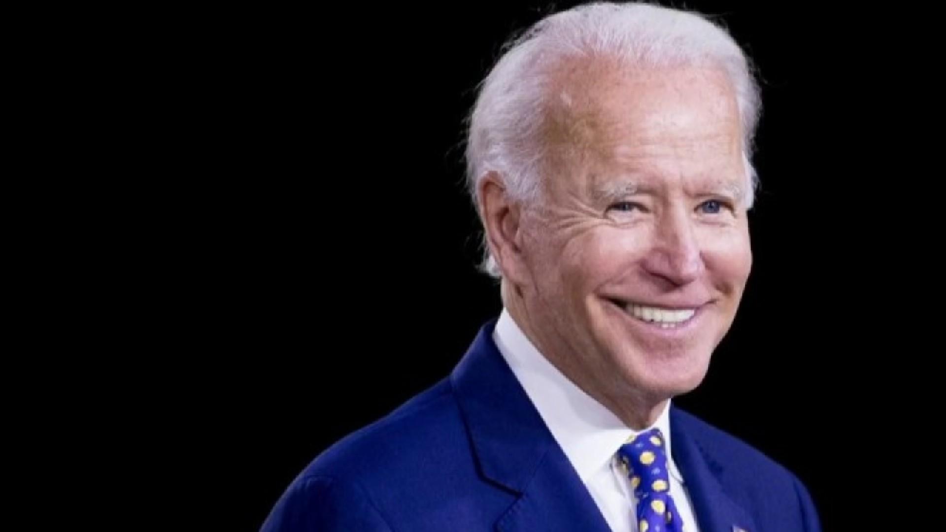 A photo of President-elect Joe Biden, smiling