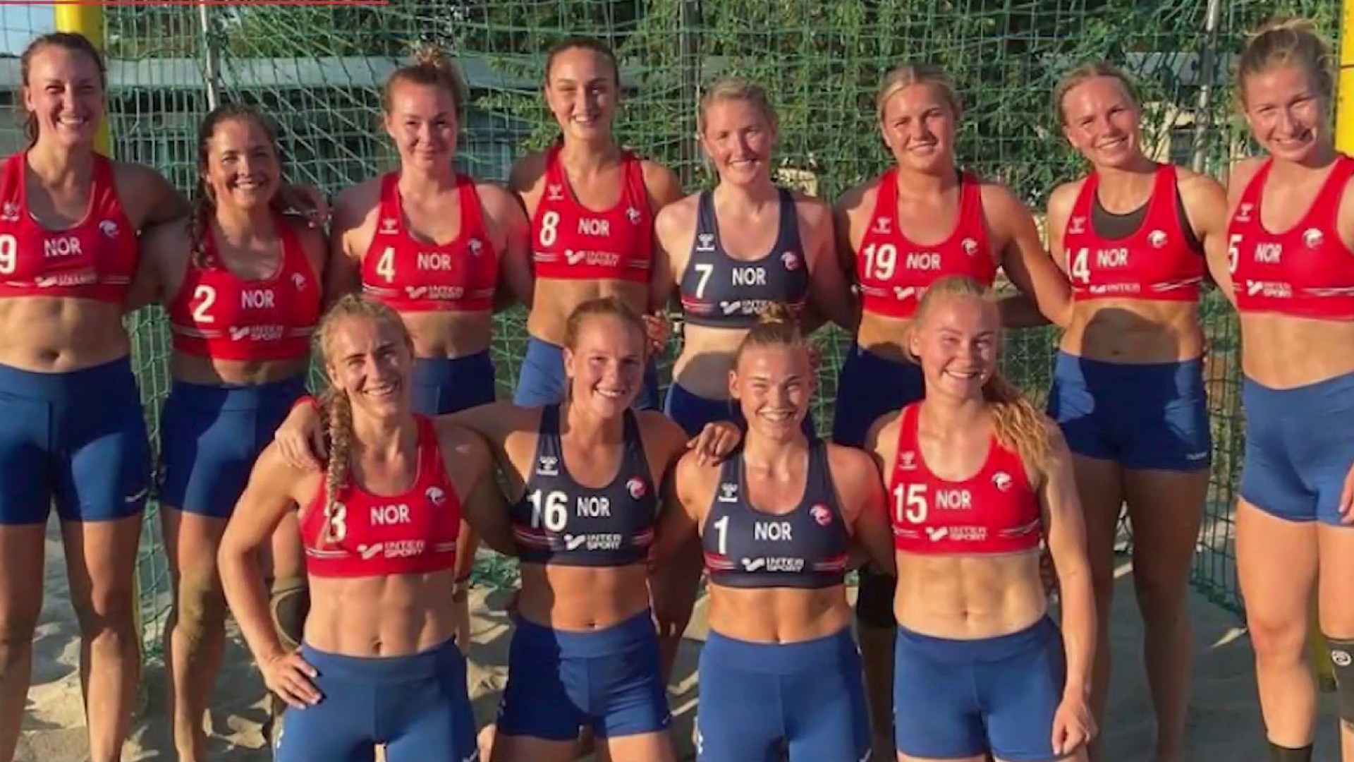 Norwegian women's beach handball team fined for not playing in bikinis