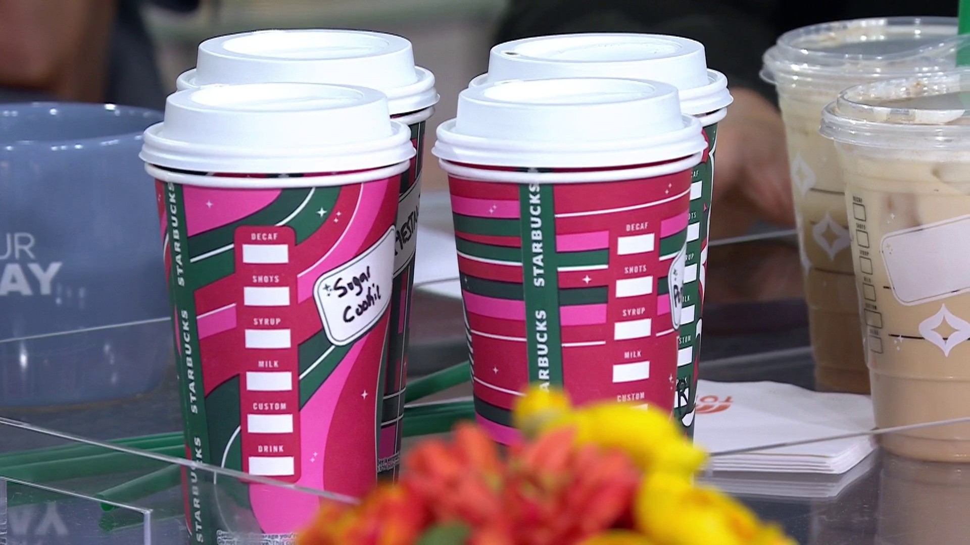 Starbucks' Red Cups Feature a Touch of Pink This Year — See the