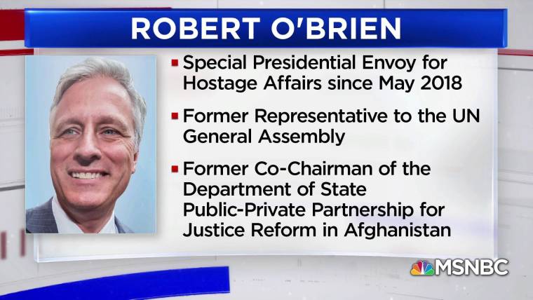 Image result for Trump named Robert O'Brien