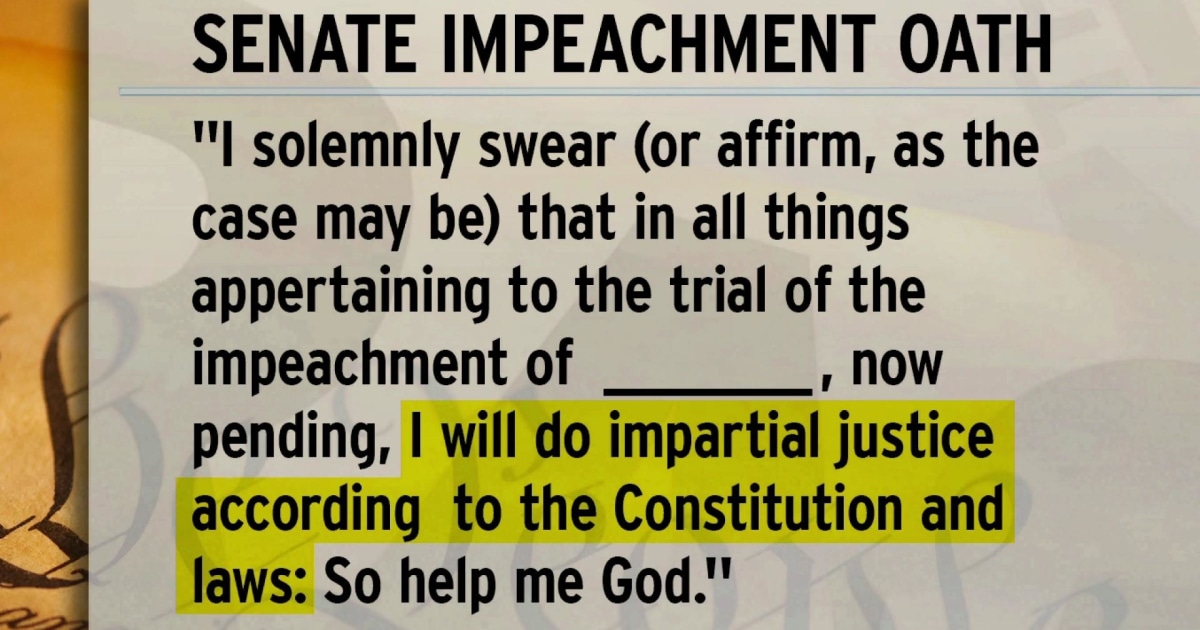 Image result for impeachment oath