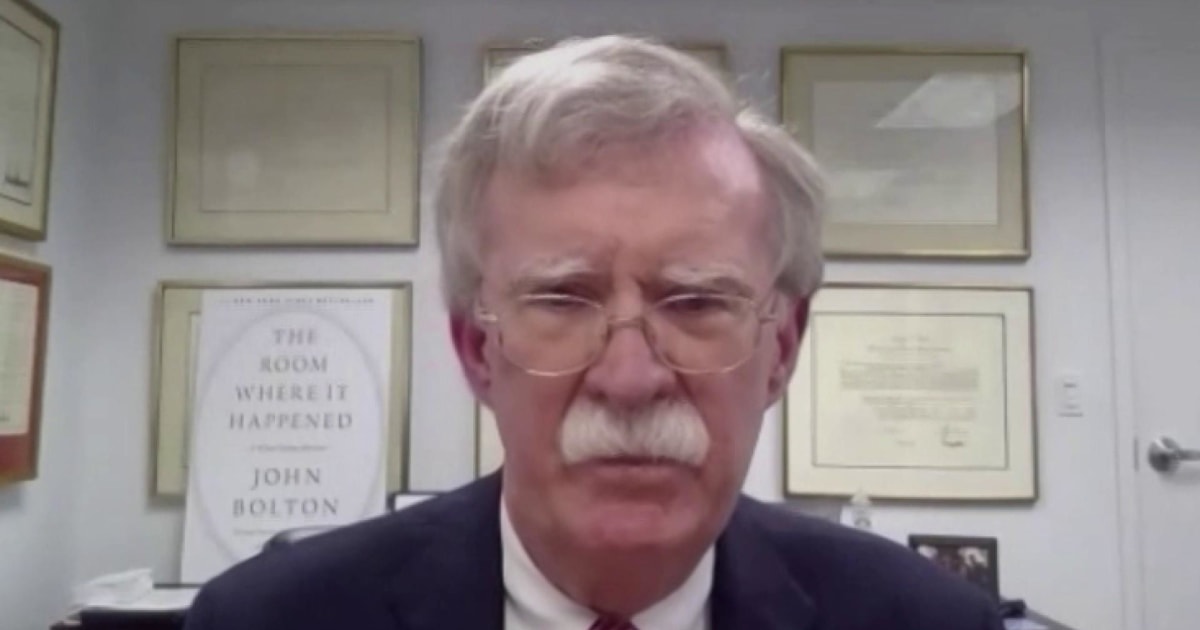 Bolton says he will 'write in somebody' rather than voting for Biden or Trump in 2020 election thumbnail