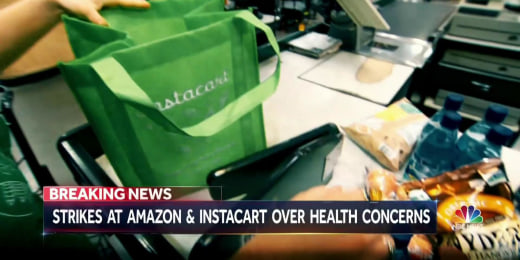 Instacart delivery workers strike for coronavirus protections